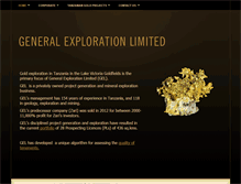 Tablet Screenshot of generalexploration.com